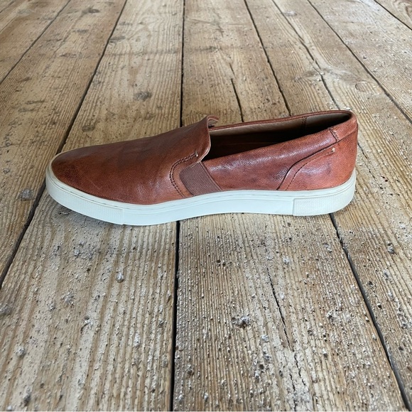 Frye Ivy Leather Slip-On Sneakers Cognac Brown Women’s 6.5 - Picture 6 of 12